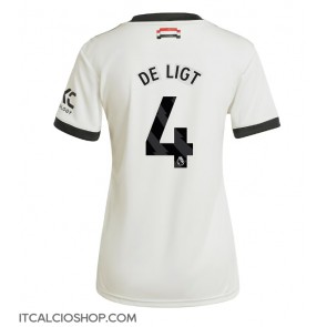 Manchester United Matthijs de Ligt #4 Terza Maglia Femmina 2024-25 Manica Corta